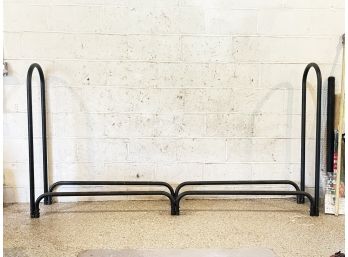 A Tubular Metal Wood Rack