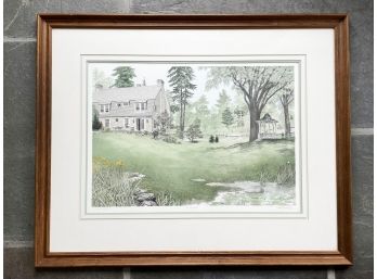 A Vintage Lithograph, Signed And Numbered