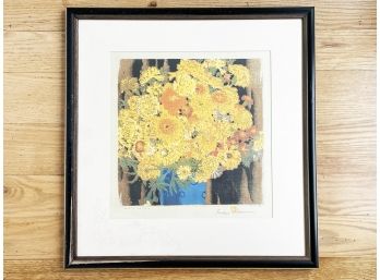 A Signed Marigold Print, Signed Indistinctly