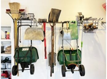 Garage Tools - Seeders, Brooms, Shovels And More!