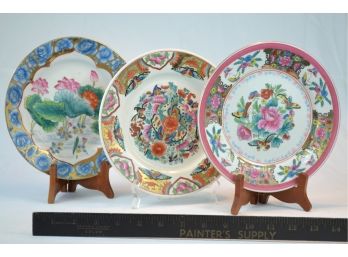 Antique Decorative Wall Hanging Plates From China With Hand Painted Scenes