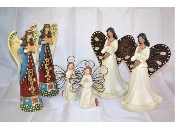 Three Sets Of Collectable Christmas Angels