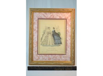 Vintage French Fashion Print From Le Follet