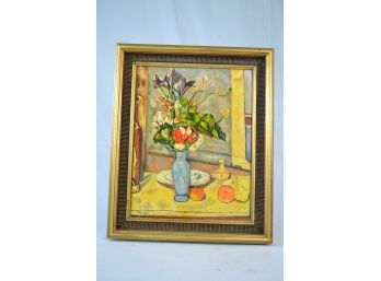 'Le Vase Bleu' By Paul Cezanne - Hand Painted Oil On Canvas Reproduction