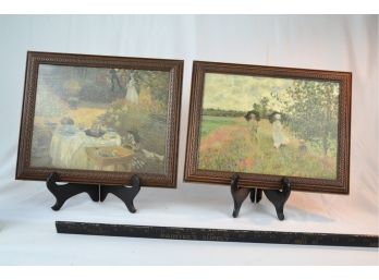 Two Paint On Canvas In Matching Frames