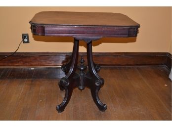 Antique Victorian Pedestal Side Table