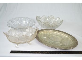 Cut Glass Serving Lot