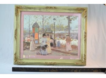 Summertime' By Francisco Miralles Galup Print In Vintage Wooden Frame