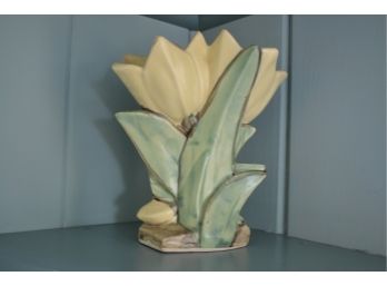 McCoy Pottery Yellow Tulip Vase