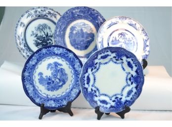 Blue And White Decorative Plate Lot #1