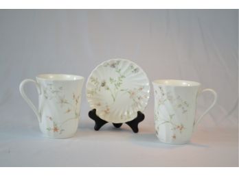 Wedgwood Campion Coffee Cups And Saucer Bone China