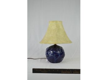 Blue Antique Ceramic Round Lamp