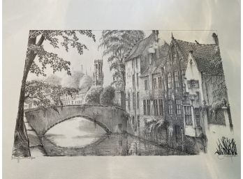 Pencil Signed German Scenes Print  25/300