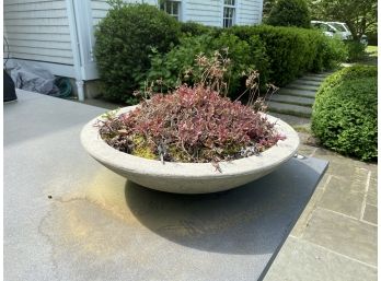 Cast Concrete Round Planter