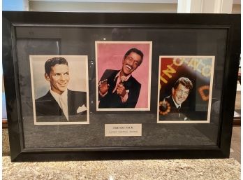 Rat Pack, Frank Sinatra, Sammy Davis Jr. & Dean Martin Framed Memorabilia.