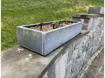 Restoration Hardware Concrete Planter  Trug 1 Of 3