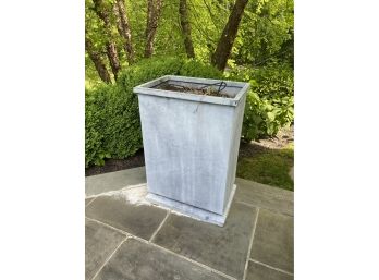 Restoration Hardware Rectangular Zinc  Planter 2 Of 2