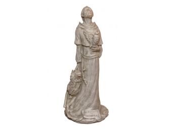 Saint Francis Of Assisi Resin Lightweight Garden Statue