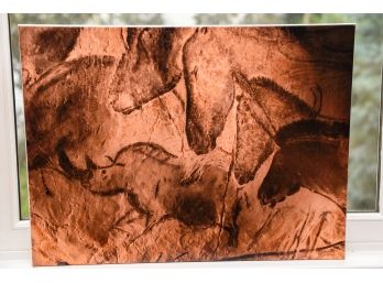 Canvas Print Of Actual Drawings From A Prehistoric Cave