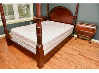 Bombay Mahogany Queen Size Four Poster Bed