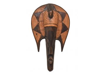 Carved Wood African Fish Mask