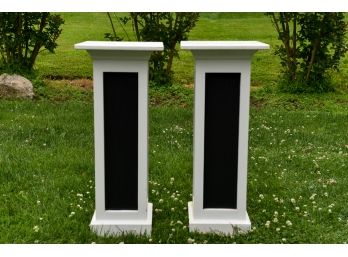 Pair Of Pedestal Stands (PAINT PROJECT)