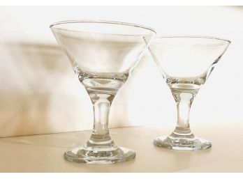 Entre Nous ~ Lovers Stout Crystal Martini Glasses