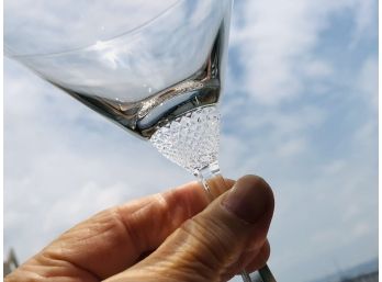Villeroy & Boch 4 Cut Crystal Martini Glasses ~ Gorgeous