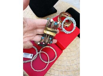 Fun Grouping Of Fashionable Costume Bracelets