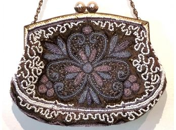 Special {!} Gorgeous Beaded Fine French Snap-Close Vintage Purse