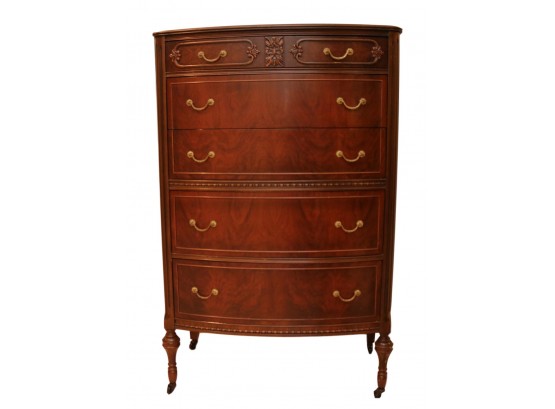 Stunning Antique Flame Mahogany Dresser