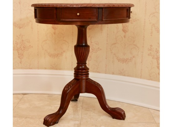 Mahogany Ball And Claw Chippendale Drum Table