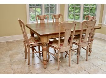 Troy Wesnidge Fine Handcrafted Furniture Dining Table + Six Dining Chairs
