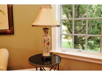 Oriental Accent Porcelain Floral Table Lamp
