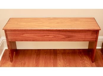 Pine Wood Bench With Flip Top Storage