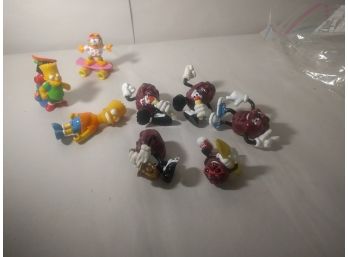 McDonalds Meal Toys - California Raisins C. 1980s, And Bart Simpson