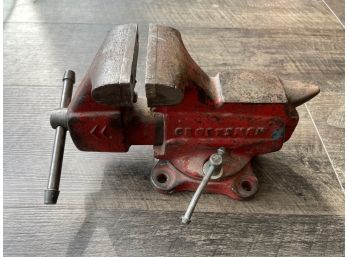 Vintage Painted Craftsman Vice