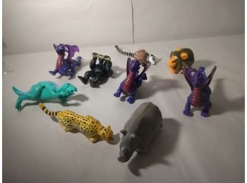 McDonalds Meal Toys C. 1998 Jungle Animals And Dragons