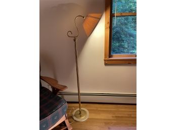 Brass Floor Lamp With Shade