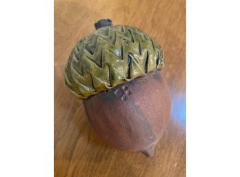 Signed Art Pottery Acorn Decor