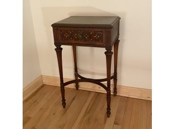 Berkey & Gay Single Drawer Nightstand With Painted Detail