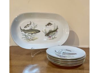 Kahla German Porcelain Fish Set