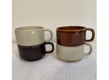 Four Vintage Pfaltzgraff Cups