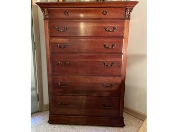 Beautiful Hickory White Cherry Highboy Chest Of Drawers