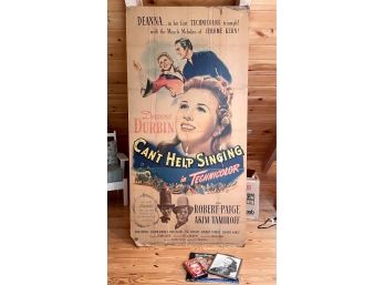 Cant Help Singing Movie Poster And Items Deanna Durbin