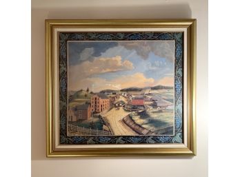 Framed Historical Print Of A Painting Marked 1845