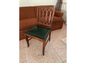 Side Chair With Green Seat