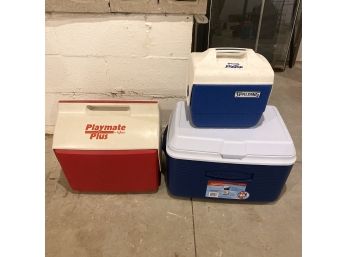 3 Coolers, Rubbermaid