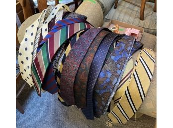 Lot Of 26 Neck Ties Silk Italy Ferre, Ted Lapidus And Much More