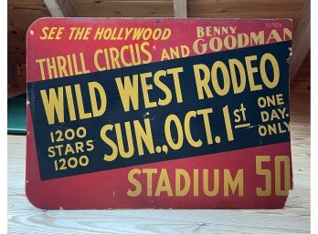 Benny Goodman Wild West Rodeo Poster